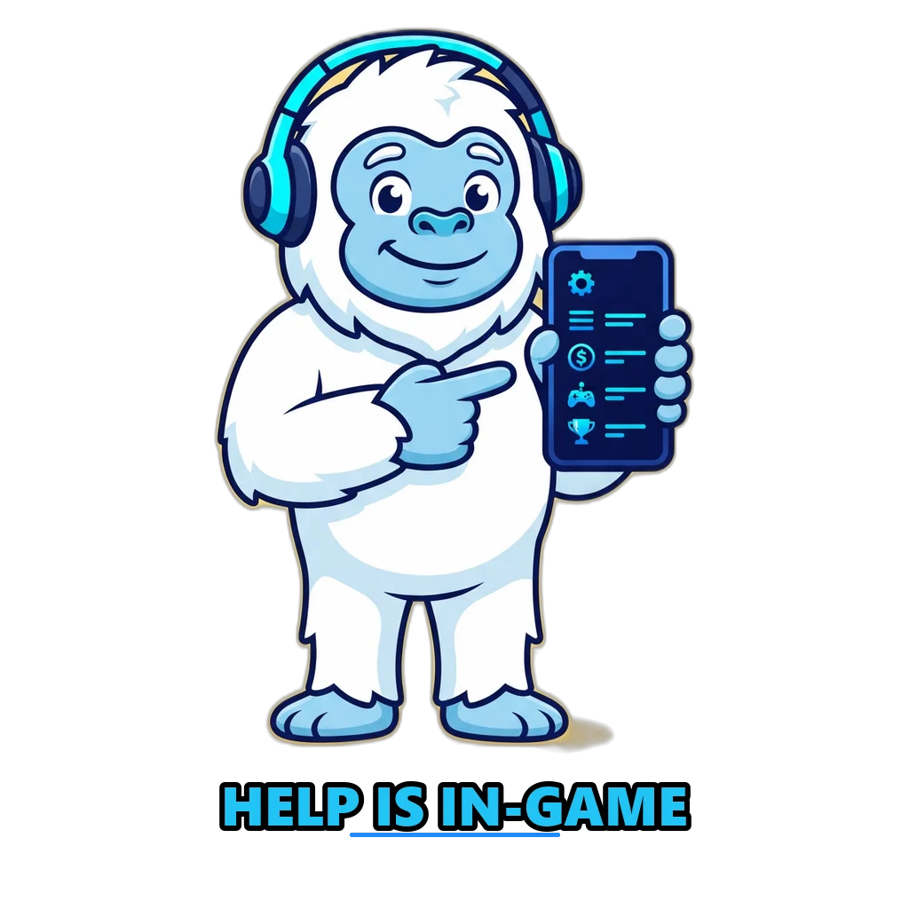 Friendly yeti in a headset explaining Sagar Club customer care routes