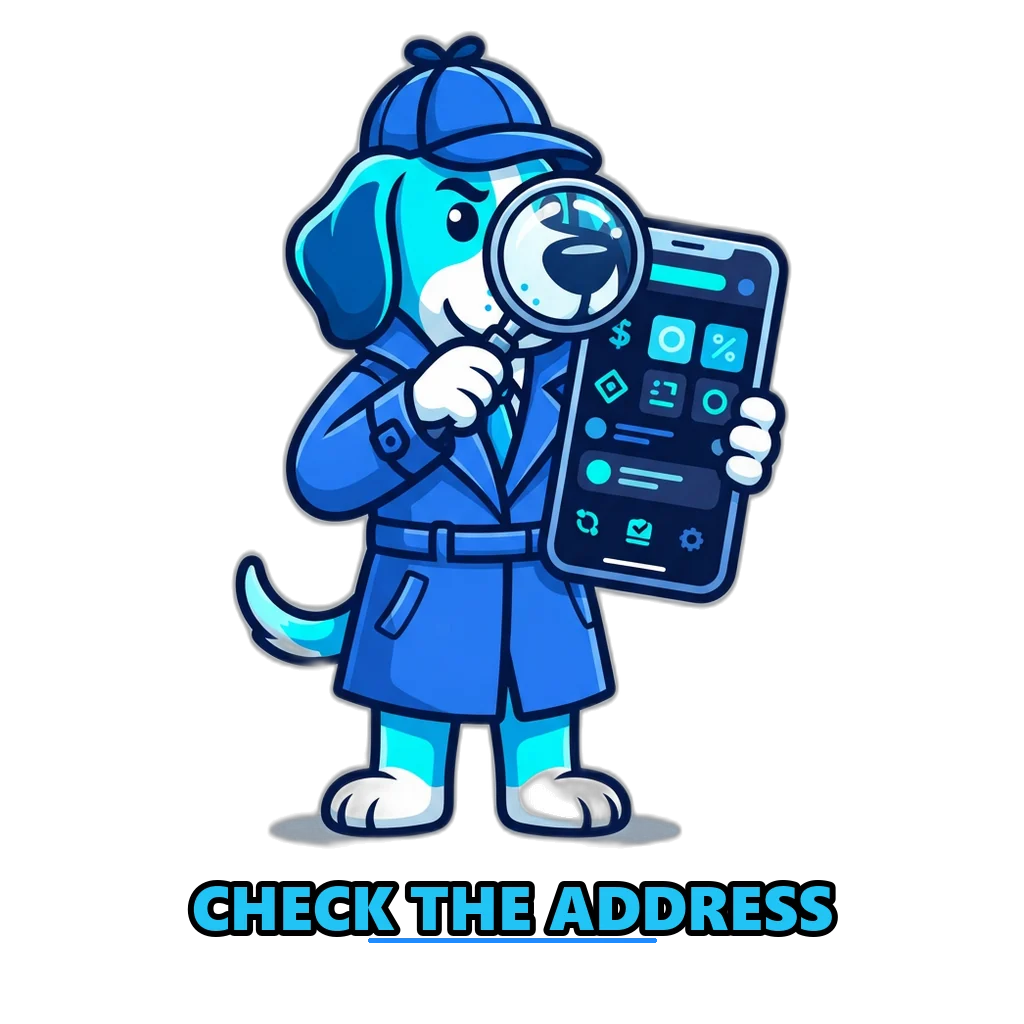 Detective hound checking the address bar for a Sagar Club real or fake test