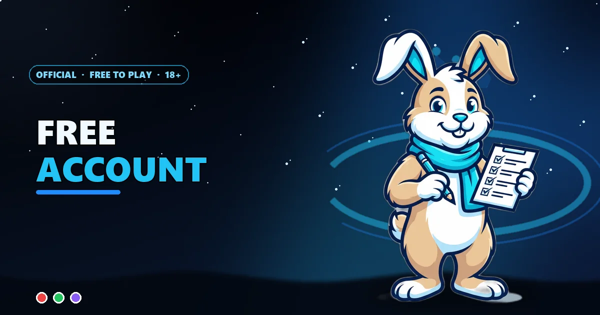 Lucky rabbit ticking a checklist for the Register for Sagar Club page